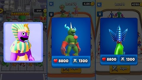 Merge Rainbow 3D Run Vs Color Friends Monster Battle Vs Merge Chainsaw | Walkthrough Gameplay