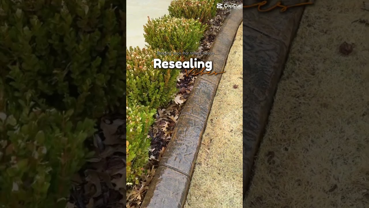 Landscape curbing reseal 