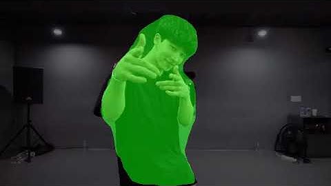 plain green color segmentation