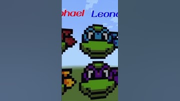 Ninja Turtles pixel art #ninjaturtles #minecraft #short #shortsvideo #pixelart #viral #fyp