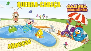 Montando O Quebra-Cabeça Da Galinha Pintadinha L 40 Peças