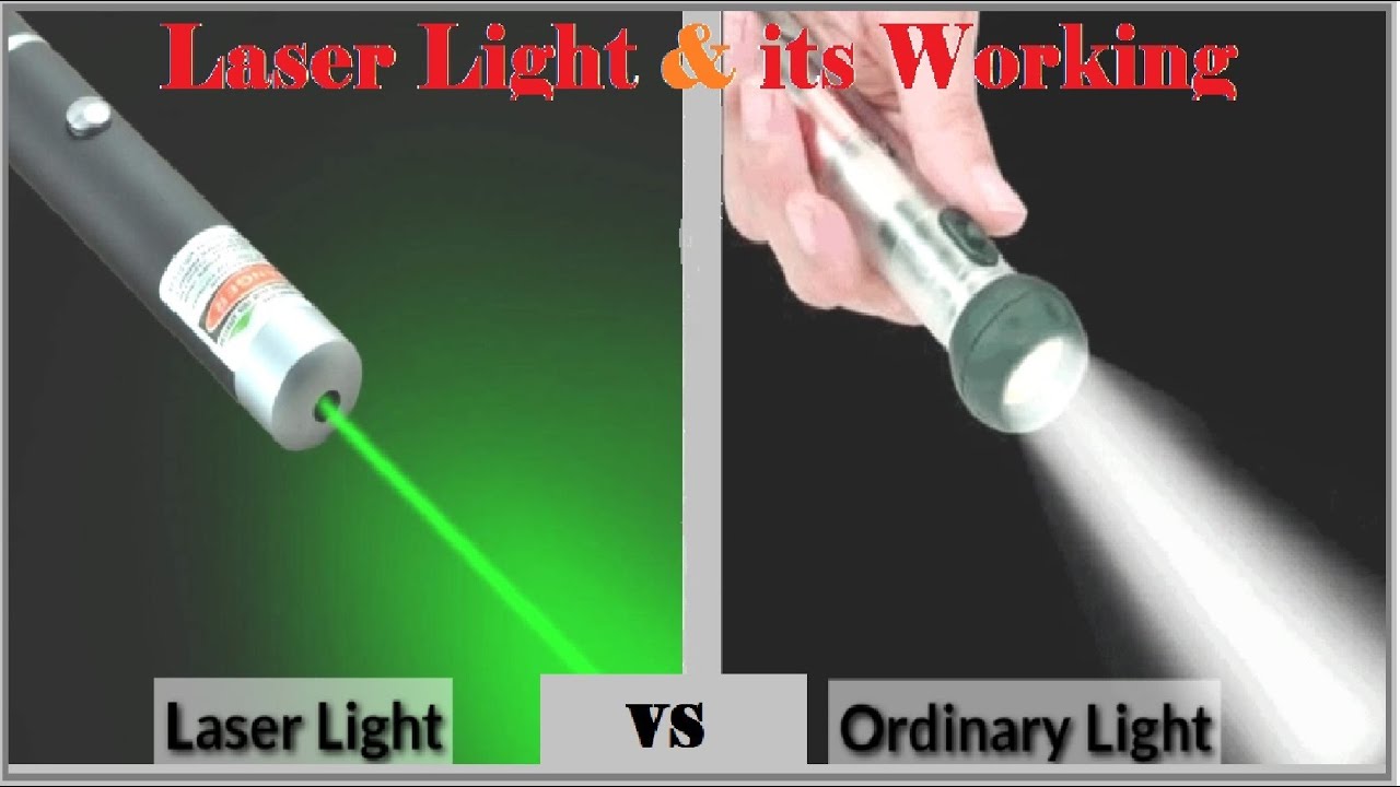 How Laser Light Works Laser Light vs ordinary Light in Hindi YouTube