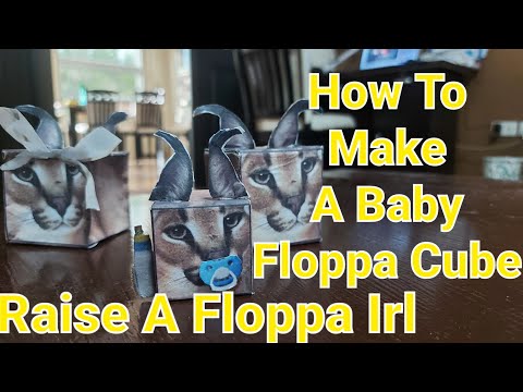 How To Make Mrs. Floppa Cube DIY! Raise a Floppa Roblox Irl #Tutorial  #mrsfloppa #floppa #howto 