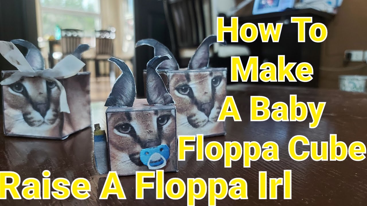 How To Make A Baby Floppa Cube! Roblox Raise A #Floppa Irl #tutorial #howto  #cube #roblox #baby # 