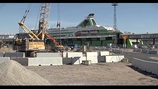 Helsingin Länsisatama myllerryksessä #Megastar