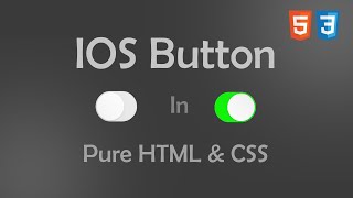 IOS Button using pure HTML & CSS | CSS Effects