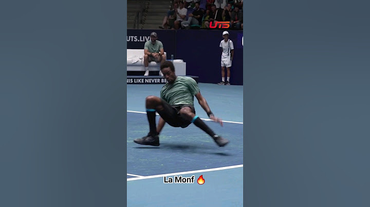 The dancer Gaël Monfils at the @ultimatetennisshowdown1774 🔥 What a showman!