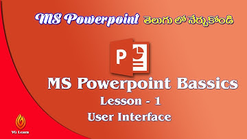 MS Powerpoint Basics- Part 1 User Interface