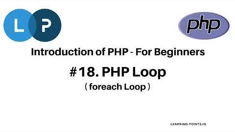 PHP foreach loop with basic structure and example | PHP loop | PHP Tutorial  | Learn PHP Programming