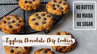 Healthy eggless chocolate chip cookies ...