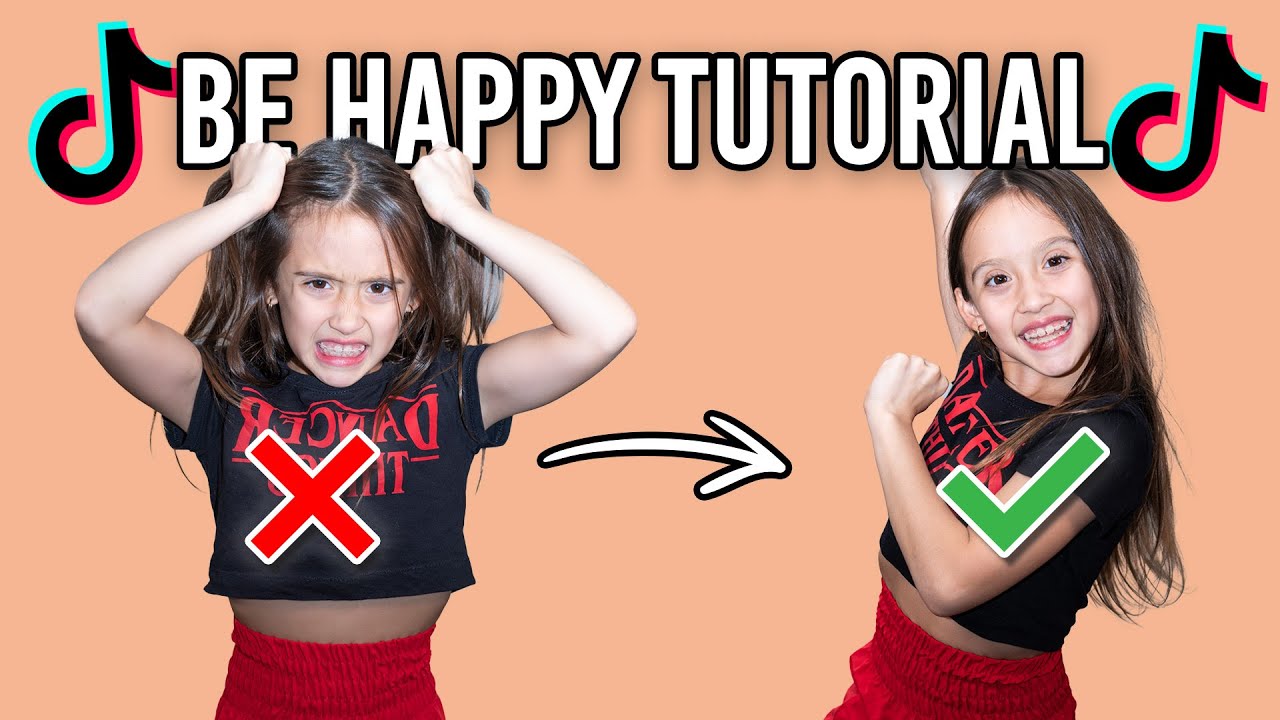 Download 8 Year Old Leads ♫ BE HAPPY TikTok Dance Tutorial