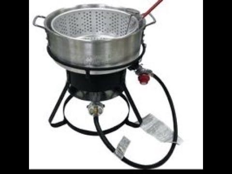 MASTER Chef Outdoor Aluminium Fish Deep Fryer with Thermometer