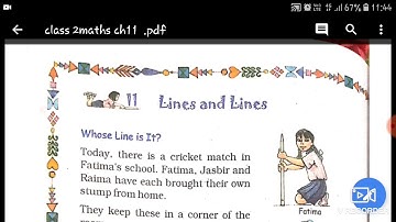 Class 2  | Maths |  Chapter 11 | Lines and Lines
