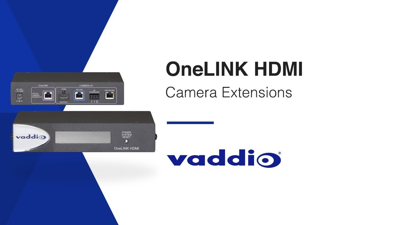 Vaddio OneLINK HDMI Camera Extension Product Preview YouTube
