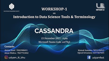 Introduction to Data Science Tools & Terminology || Workshop 1 || Udyam