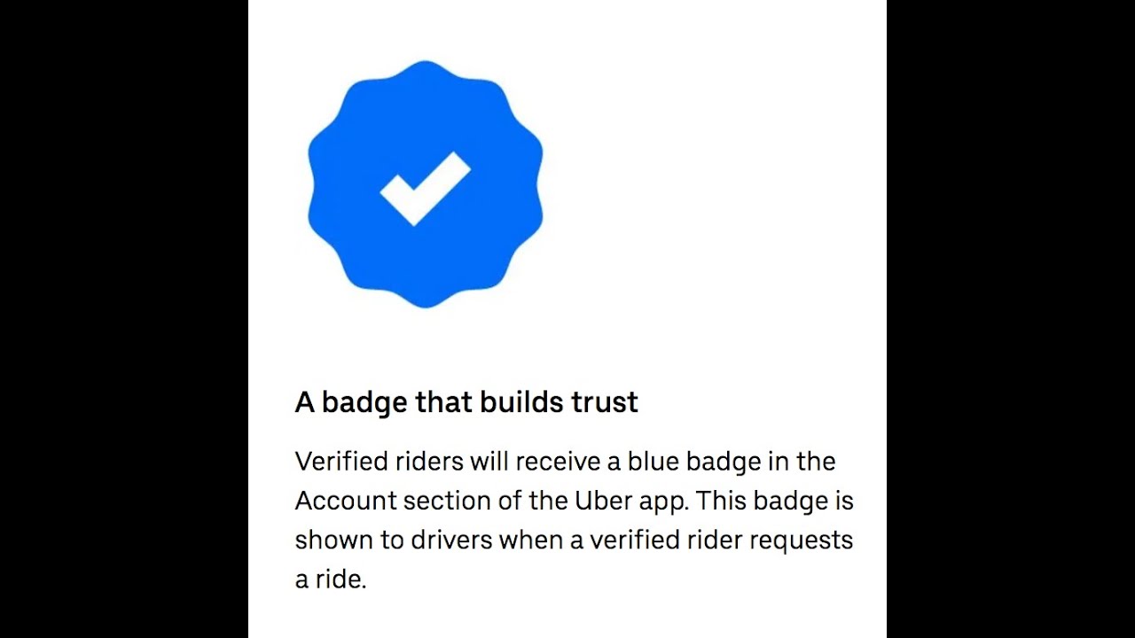 Advanced Rider Badge Uber to roll out “verified” rider badge , trip recording features in ...