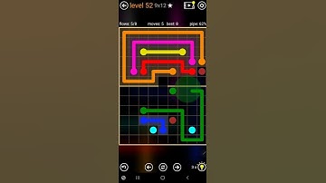 How To Solve Flow Free Hourglass Pack Level 52 9x12 Board Hard Walk Through Solution Walkthrough