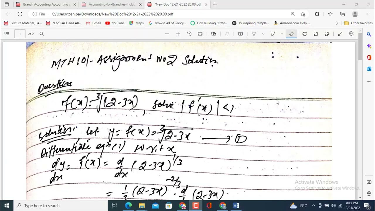MTH101 Assignment No 2 Solution 2022