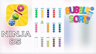 Bubble Sort Color Puzzle Game Ninja Level 5-85 Walkthrough (Updated) screenshot 3