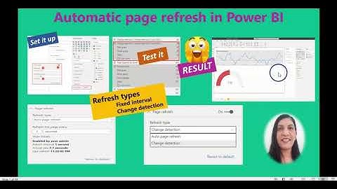 Automatic Page Refresh in POWER BI Desktop & POWER BI Service