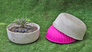 CEMENT CRAFT IDEAS | How To Make Cement Flower Pots