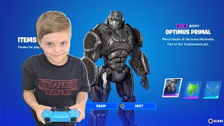 NEW Transformers OPTIMUS PRIMAL Skin Gameplay. TRUMAnn &amp; His 9 Year Old Kid Showcase OPTIMAL PRIMAL