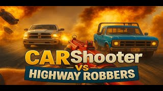 Car Shooter vs Highway Robbers Car racing and shooting game with 3D  weapons, and survival missions screenshot 4