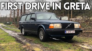 First Drive With Our €350 Volvo 240 + Cost Breakdown