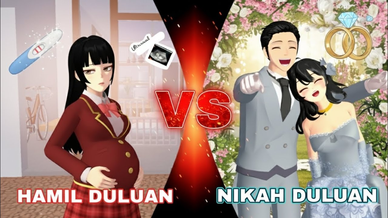HAMIL DULUAN VS NIKAH DULUAN - SAKURA SCHOOL SIMULATOR INDONESIA