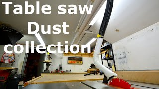 Shopbuilt  Overhead table saw dust collection