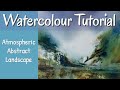 The Magic Of Watercolour! An Atmospheric Inspiring Landscape Painting