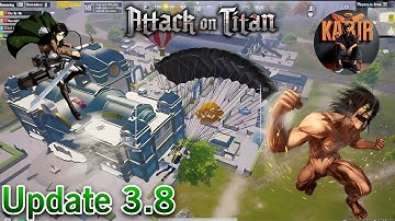 Pubg Mobile 3.8 Update Gameplay • Attack on titan •  New Mode • #pubgmobile #bgmi