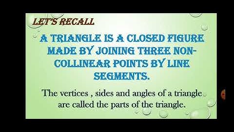 Std: 6. Sub: Maths. Chp: 15. Triangles and their properties
