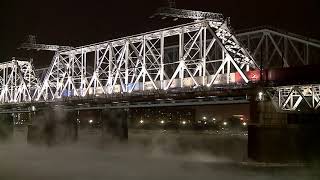 Запуск подсветки легендарного железнодорожного моста!