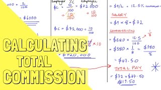 Mathematics: How to Calculate Commission (examples)