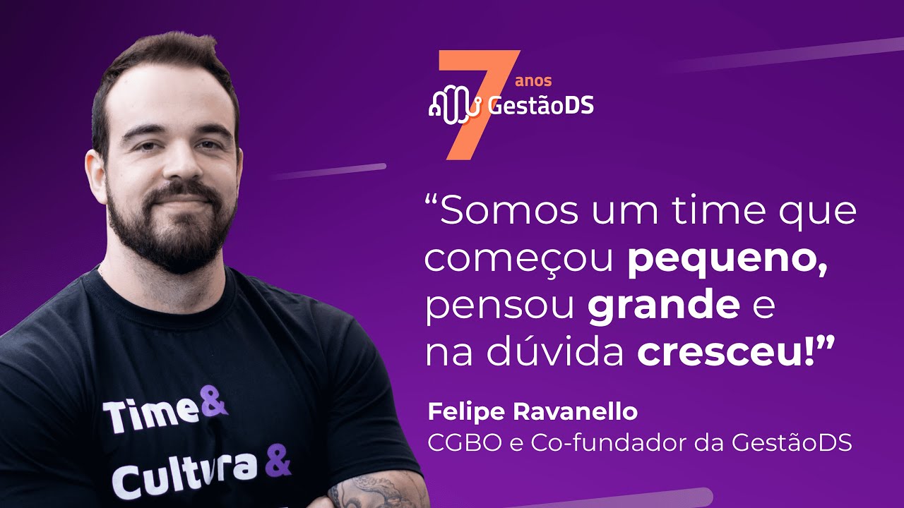 Da ideia à excelência: Conheça a jornada da GestãoDS em 7 anos | Felipe Ravanello CGBO e Co-founder