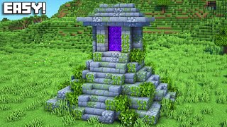 Minecraft: How To Build a Nether Portal Design | Tutorial