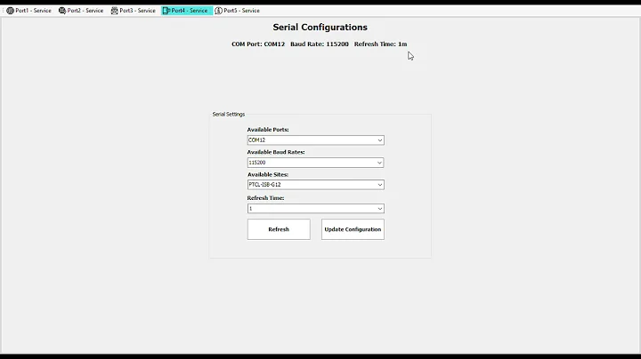 Serial Port Communication Desktop Application Along With Windows Sevices