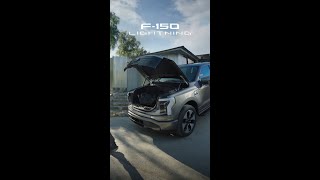 The Mega Power Frunk of the new 2024 Ford F-150® Lightning® holds gear, groceries or whatever.