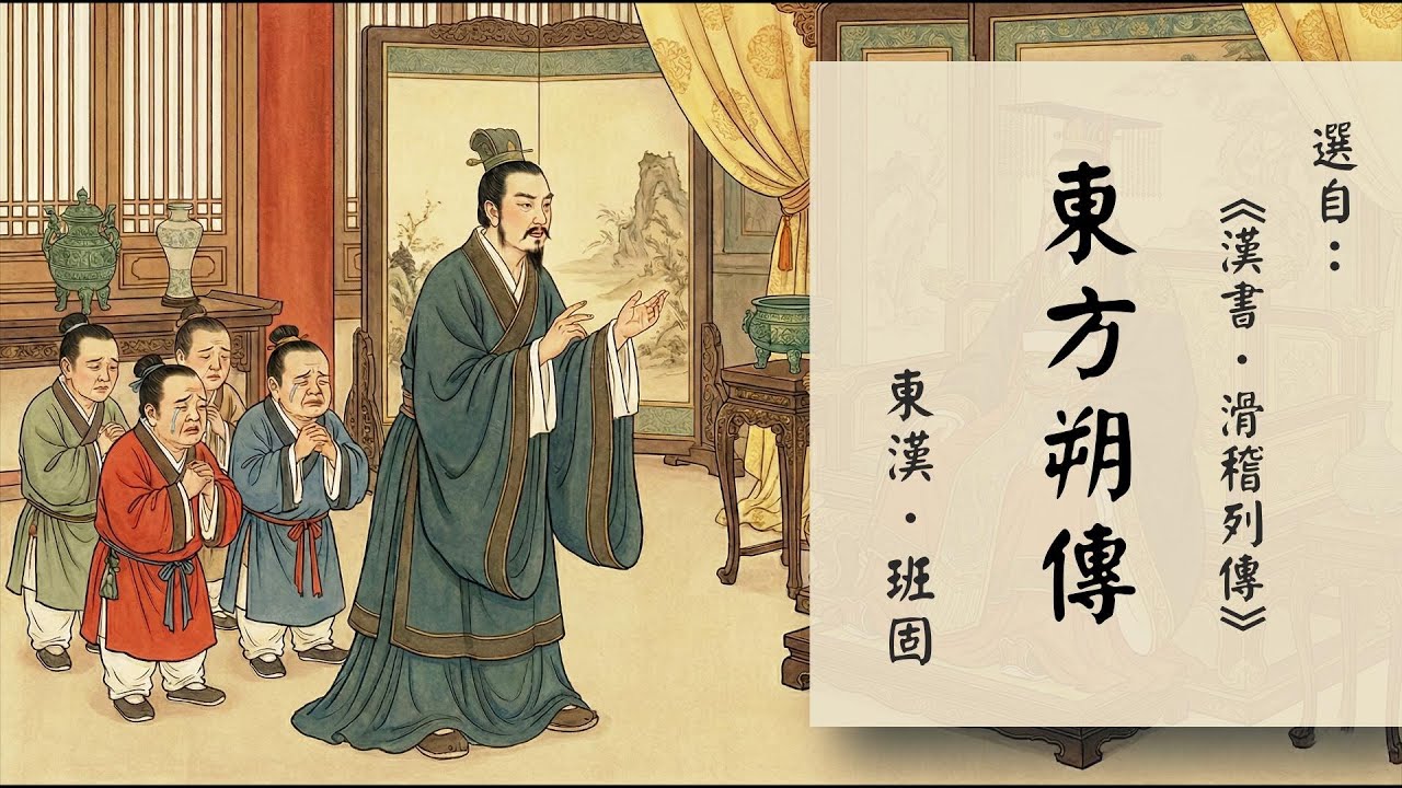 班固〈東方朔傳〉｜純朗讀無註解｜沉浸式文言文語感養成有聲書｜Classical Chinese Reading｜ Immersive Chinese Audiobook