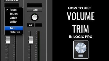 How To Use Volume Trim In Logic Pro