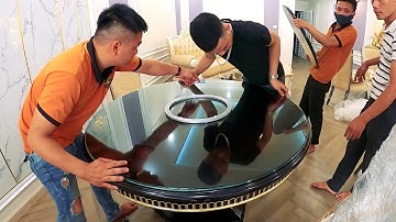 Bàn giao Bộ sofa và Bộ bàn ăn tân cổ điển tại chung cư Hapulico Complex | Nội Thất Gia Khánh