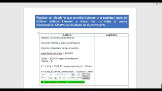 Estructuras Secuenciales - Python - Conversión Dólares a Pesos
