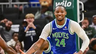 Timberwolves Jonathan Kuminga 12 PTS (5-10 FG, 2-4 3P), 3 AST, 1 REB, 4 STL, 1 BLK, +21 vs. Heat