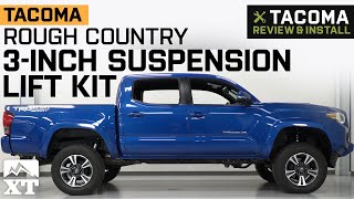 20052021 Tacoma Rough Country 3' Suspension Lift Kit; Lifted N3 Struts & Shocks Review & Install
