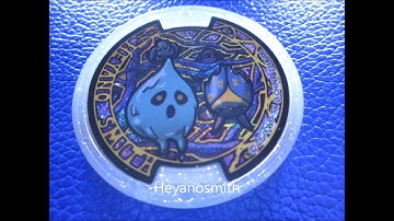 QR Song Medals Stage1-4 Yo-kai Watch Clear Medal Japan Version 14 Code
