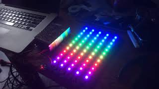 quick and dirty test rig for neopixel led programming