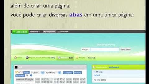 Screen 10 - Paineis publicos com abas no netvibes