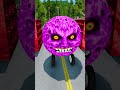 Crazy Jumps &amp; Funny Crashes VS Bollard Spikes Trap Crush - BeamNG.drive