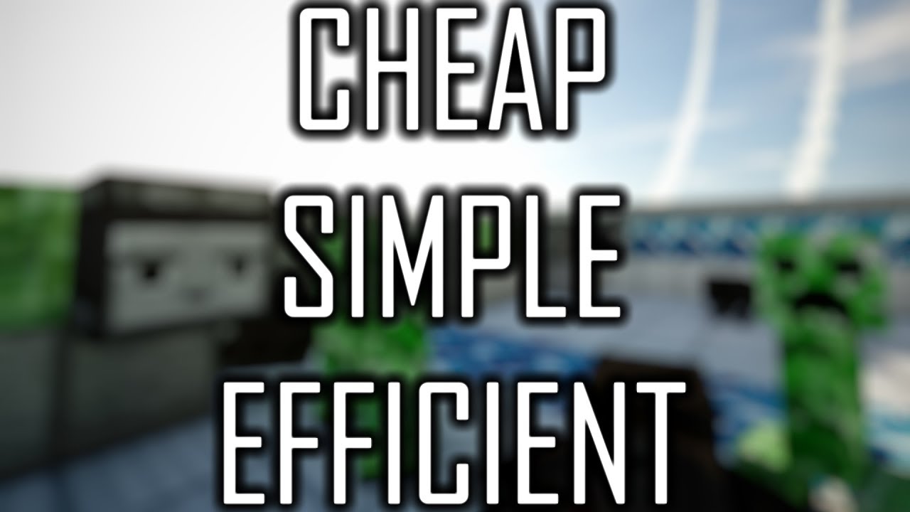 Cheap. Simple. Efficient. Hostile Mob Farm - Minecraft 1.13.2